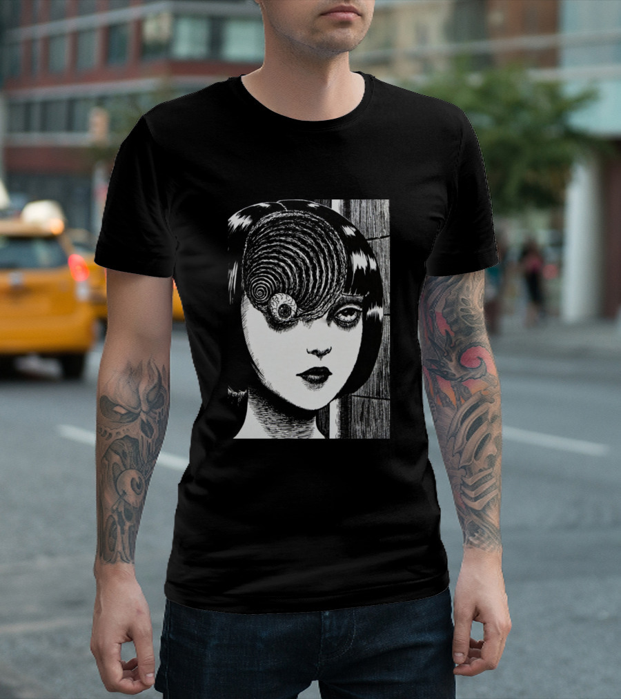 Macintoshplus Uzumaki Spiraling Eye Girl T-Shirt