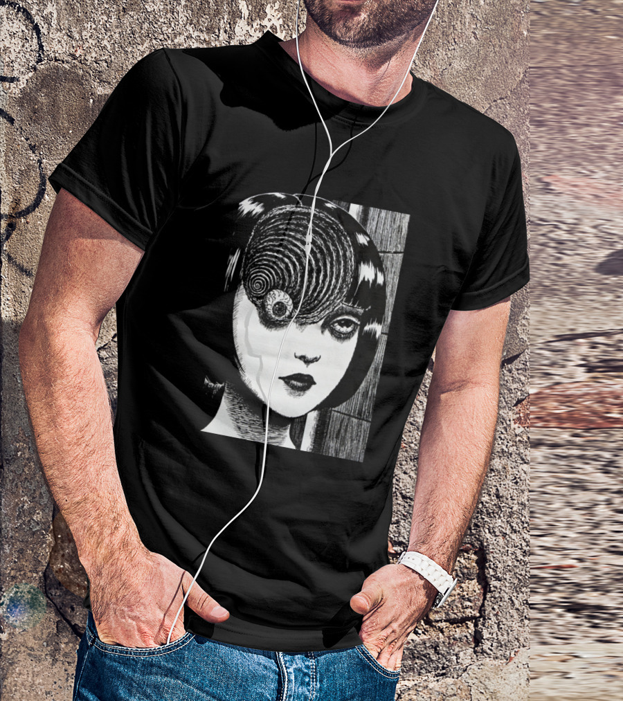 Macintoshplus Uzumaki Spiraling Eye Girl T-Shirt