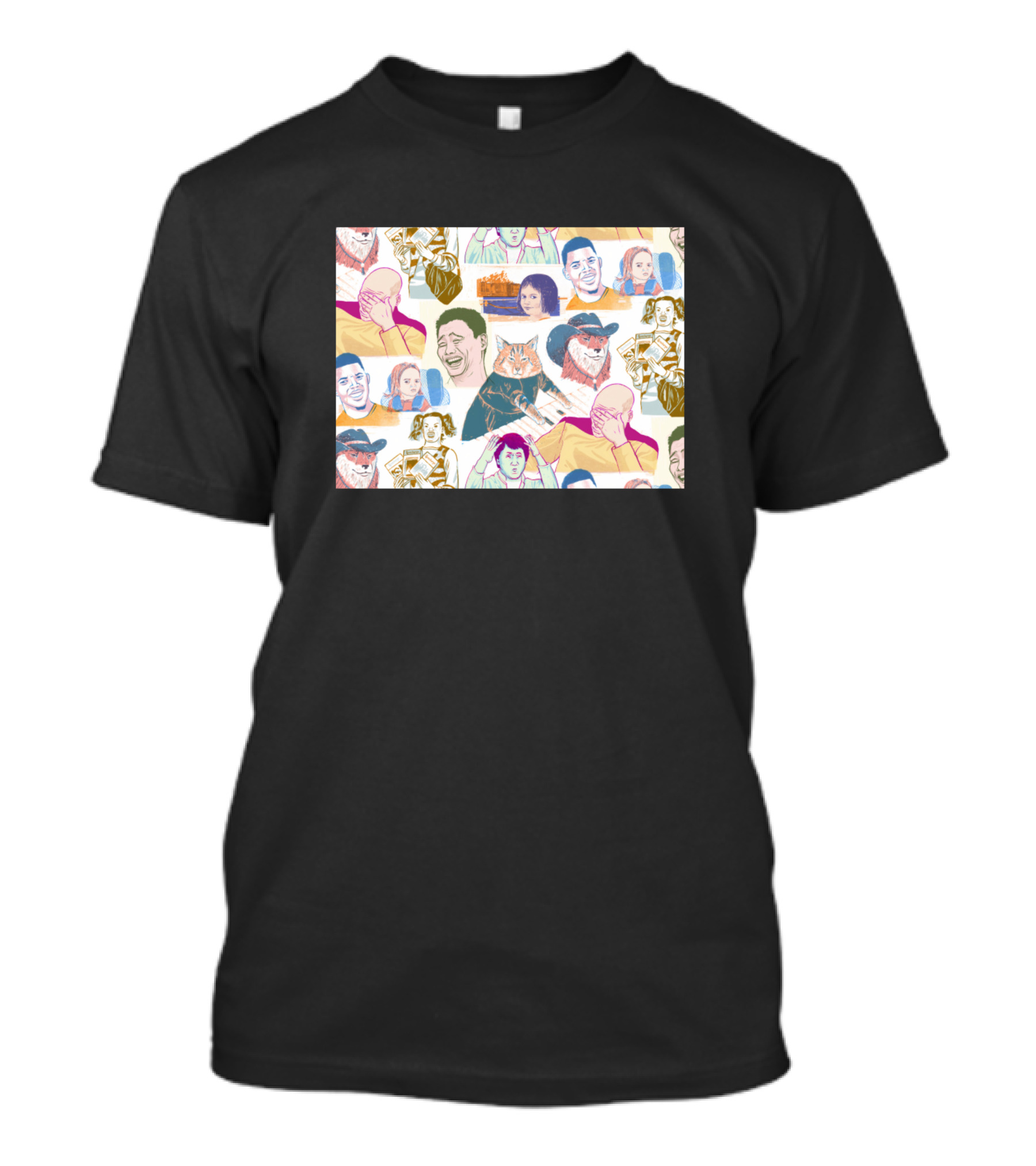 Meme Collection Featuring Iconic Digital Culture References T-Shirt