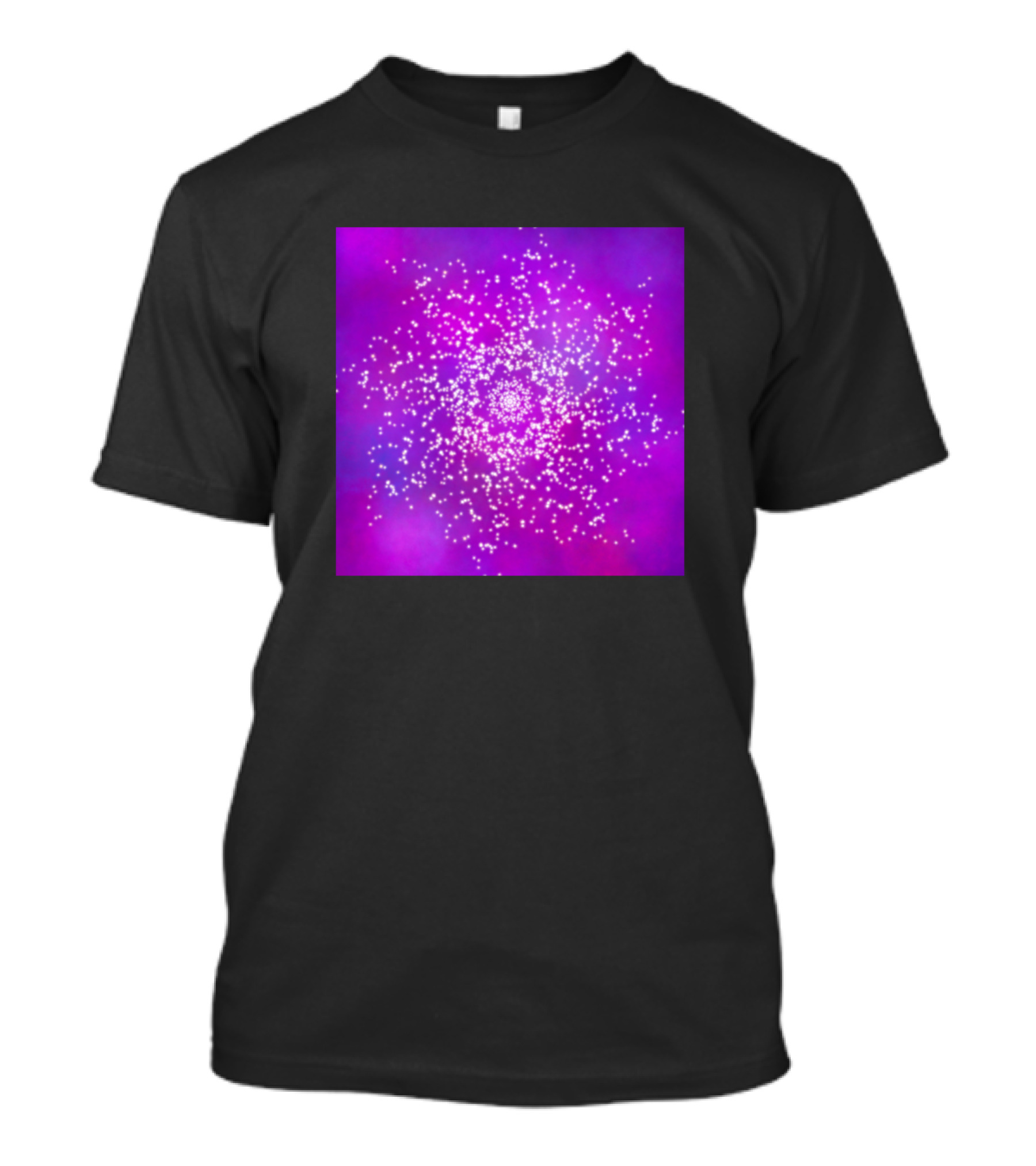 Purple Mandala Galaxy Cosmic Spiral T-Shirt