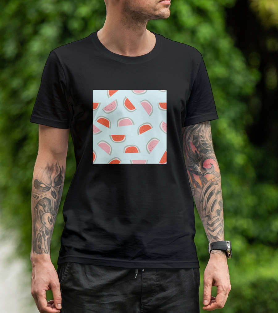 Red And Pink Watermelon Slices T-Shirt