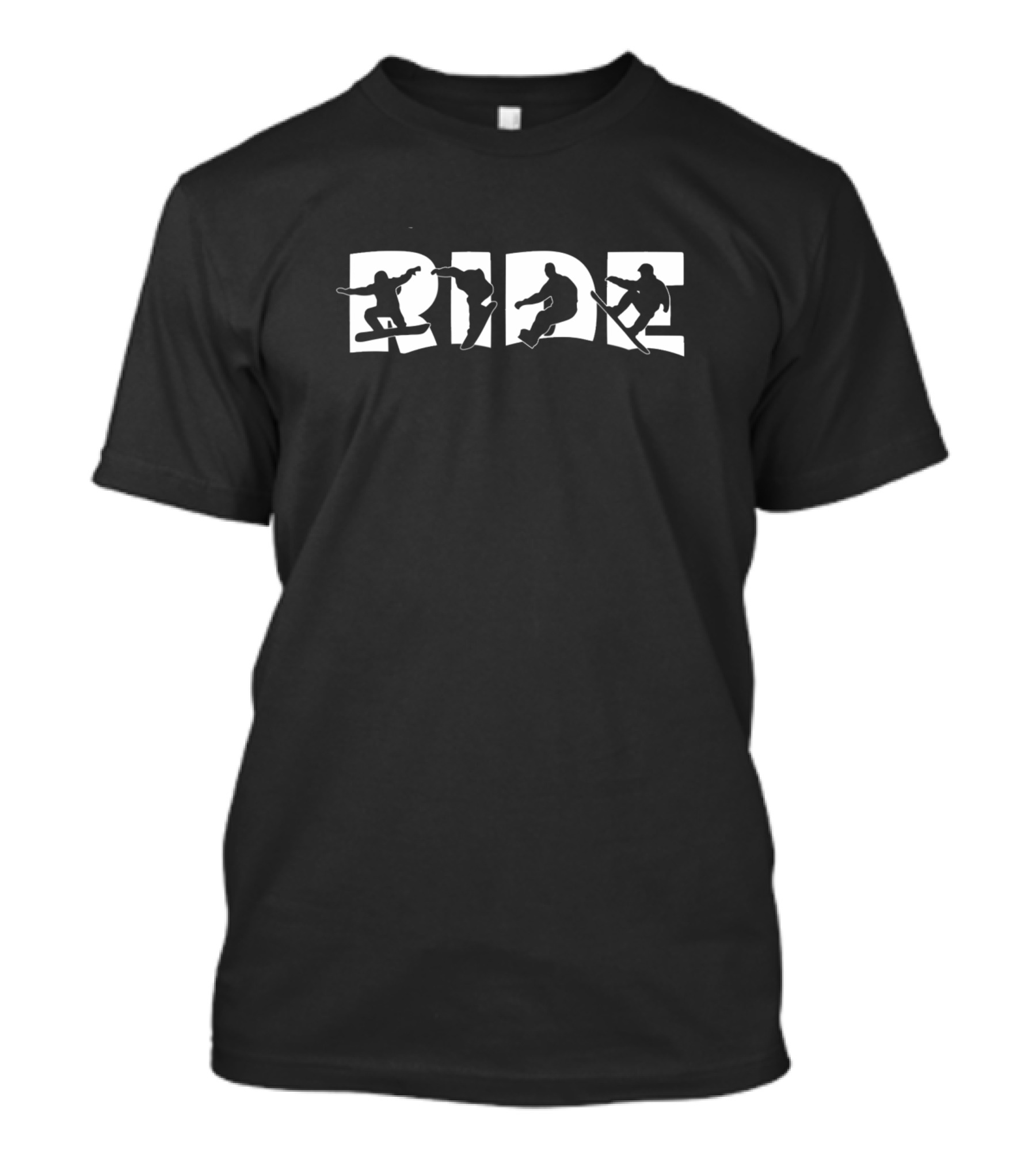 Ride Snowboard Snowboarder Christmas Snowboar Silhouette Riders T-Shirt