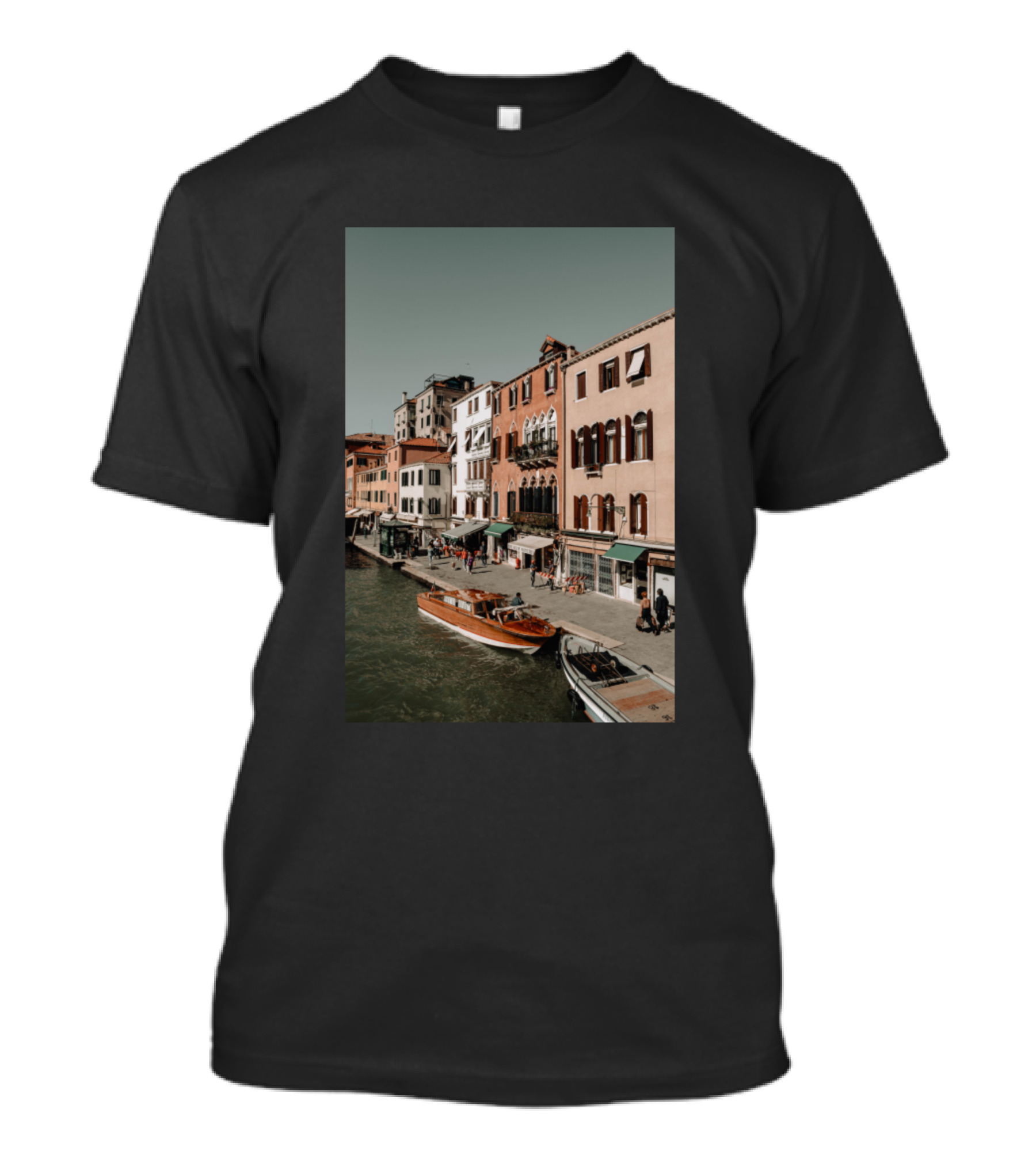 Venice Pink Building Canal Scene Architecture Photography T-Shirt