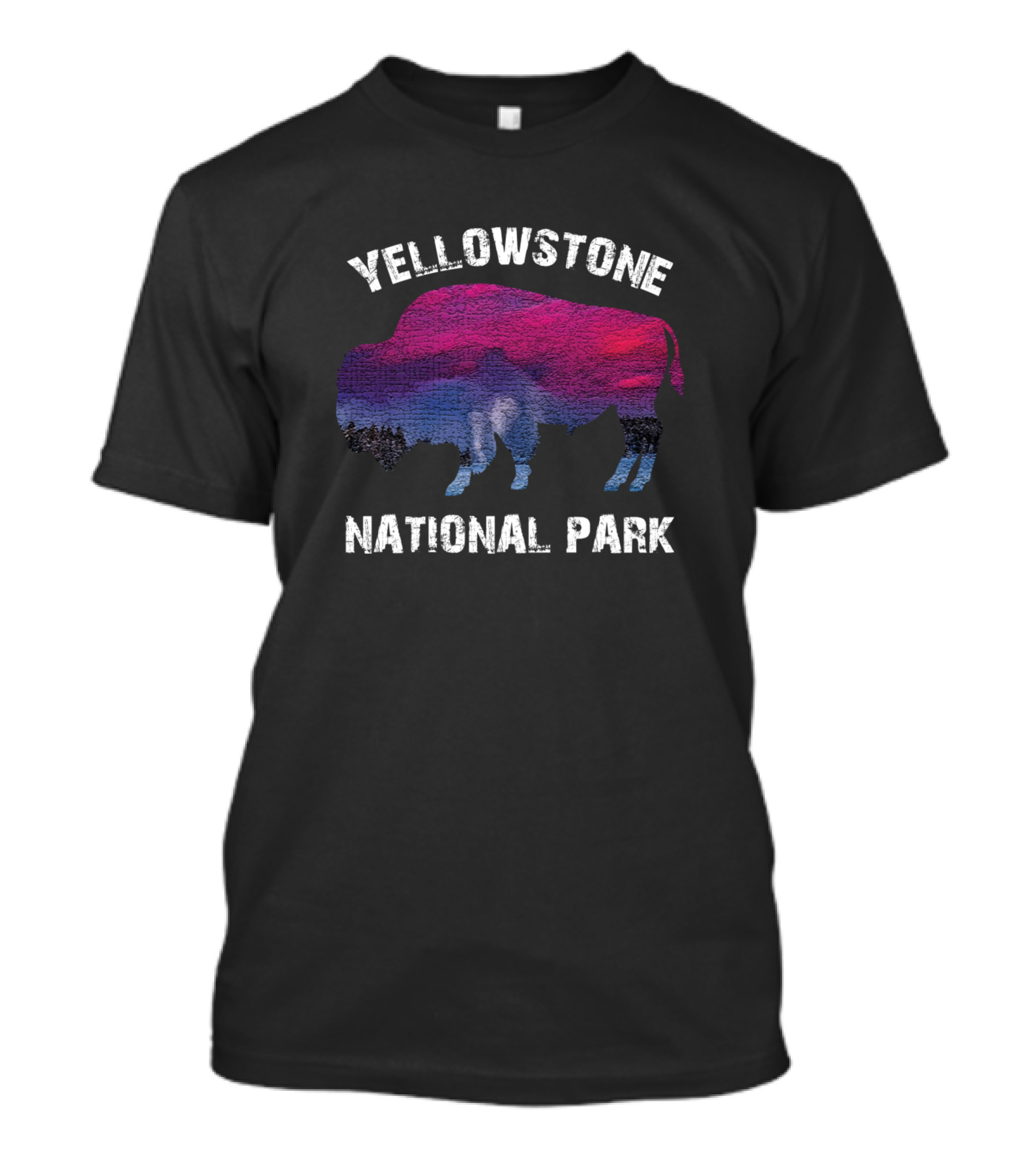Yellowstone National Park Bison Vintage T-Shirt