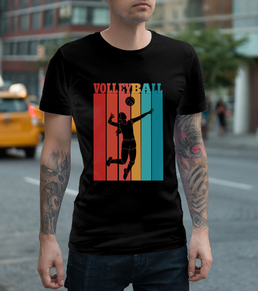 VOLLEYBALL RETRO WOMAN PLAYER T-Shirt