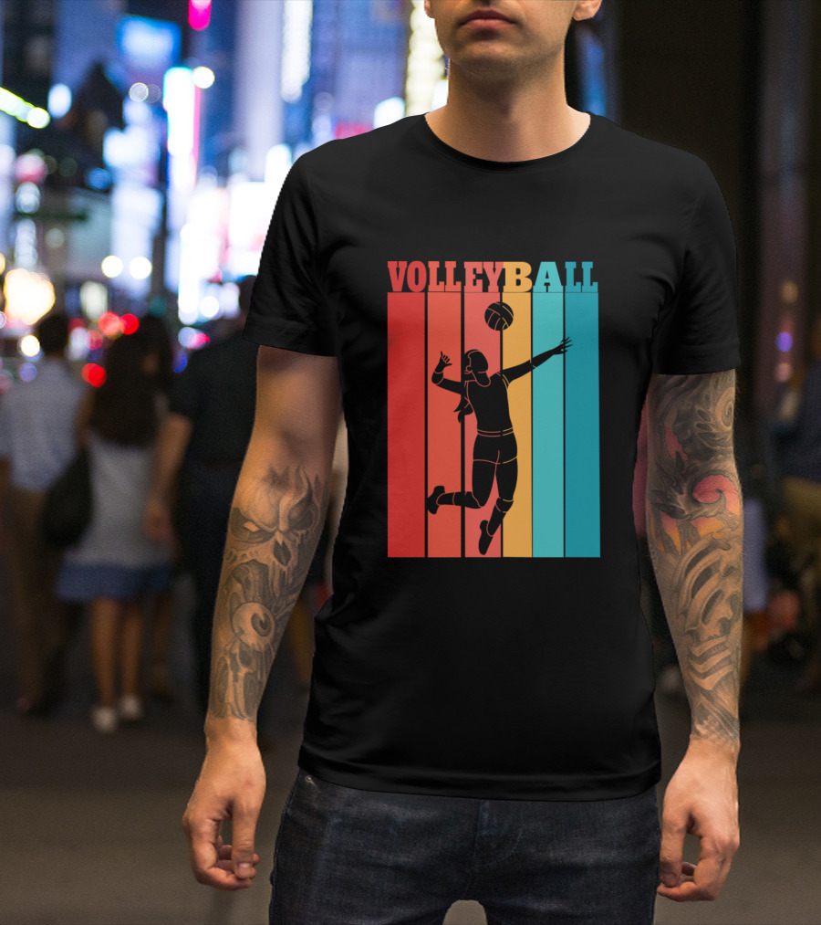 VOLLEYBALL RETRO WOMAN PLAYER T-Shirt