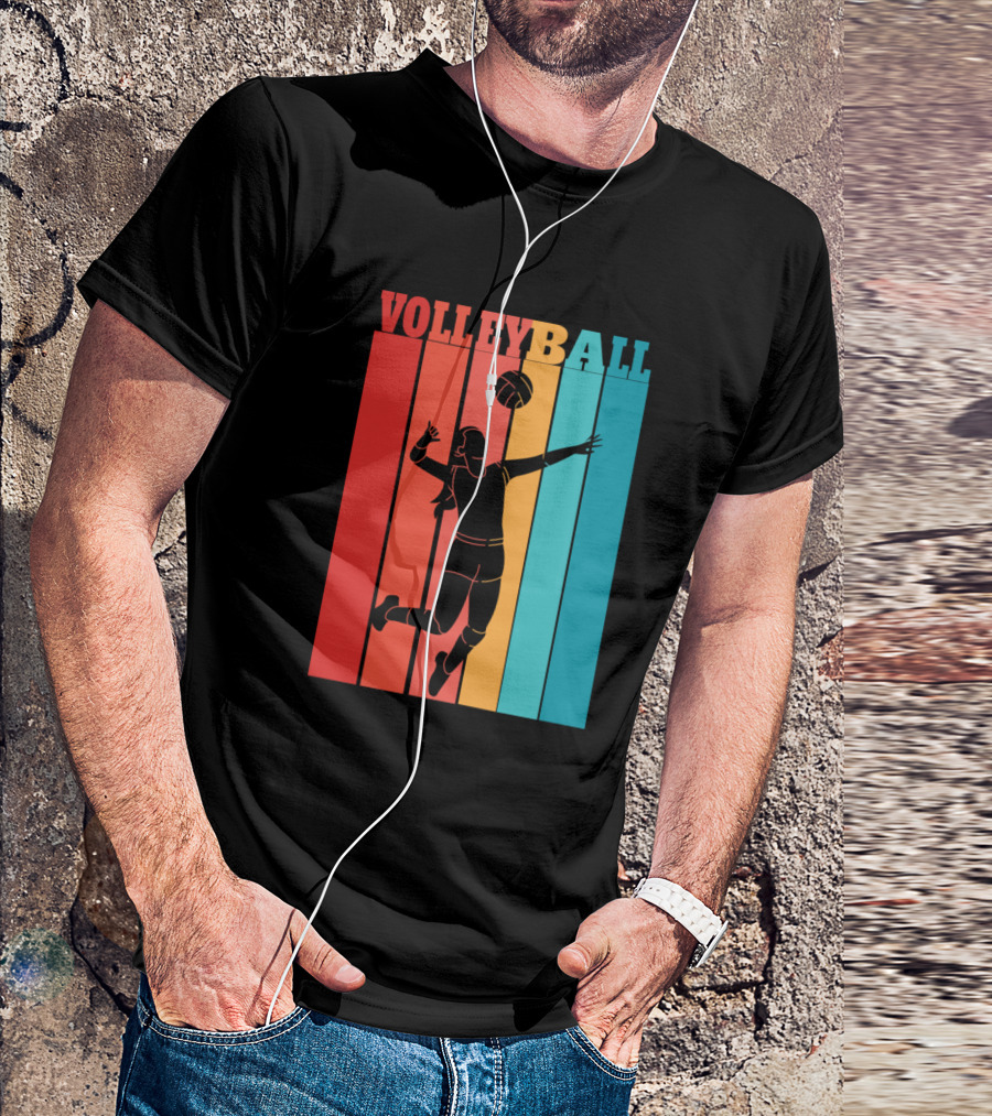 VOLLEYBALL RETRO WOMAN PLAYER T-Shirt