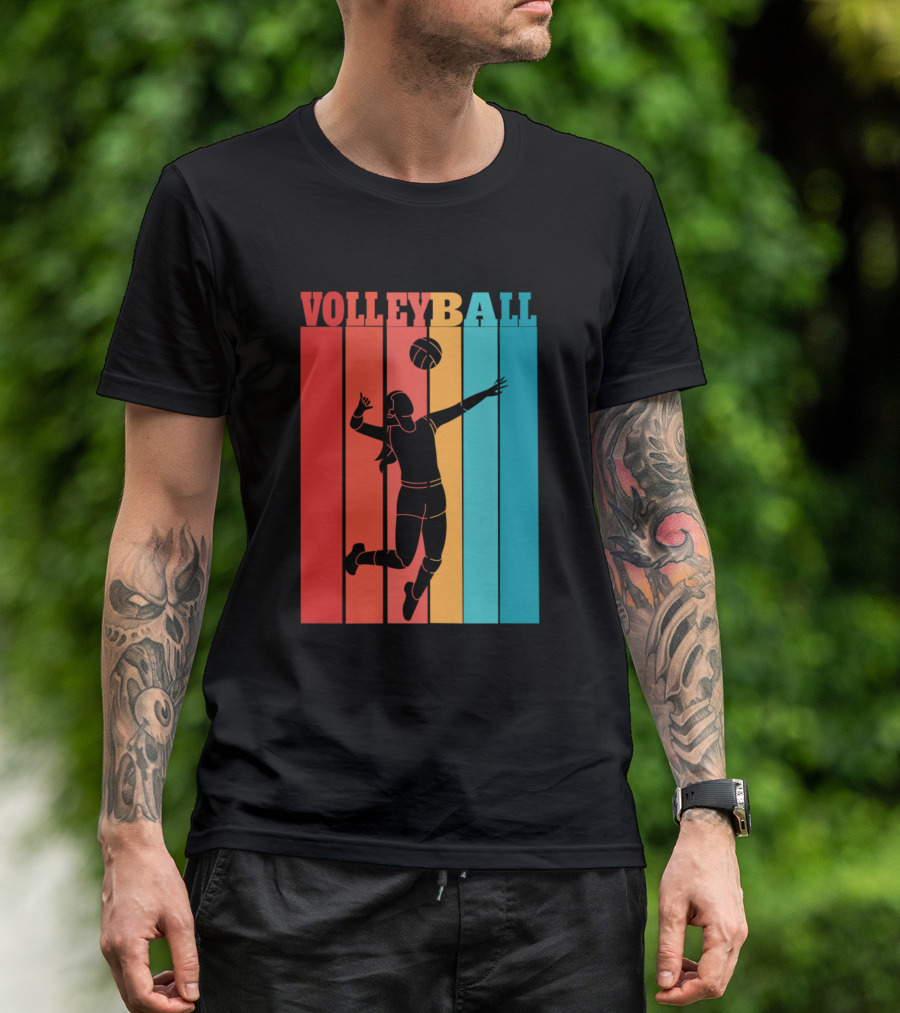 VOLLEYBALL RETRO WOMAN PLAYER T-Shirt