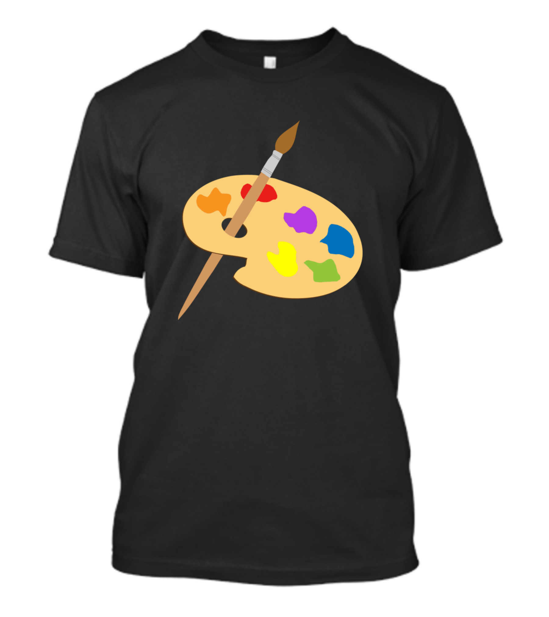 Artist Color Palette And Paintbrush T-Shirt