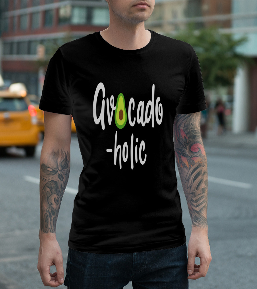 Avocadoholic Avocadoliebhaber Vegie Veganer Avocado T-Shirt