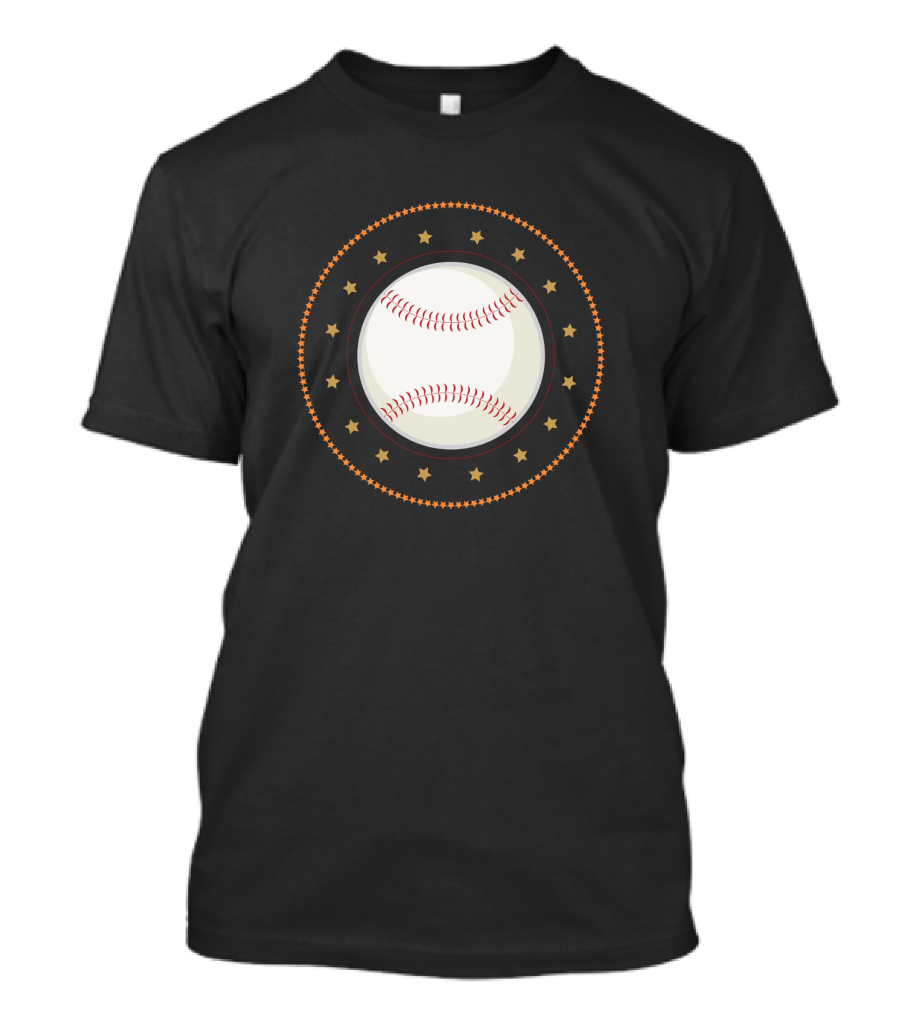 Baseball With Circular Star T-Shirt
