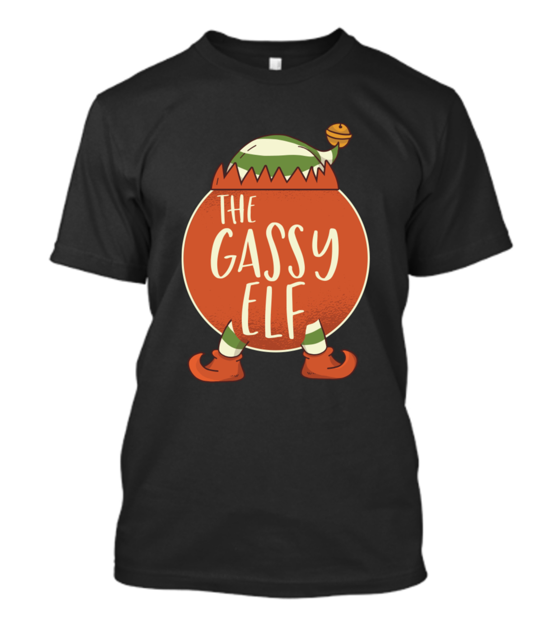 The Gassy Elf Family Christmas Costume Outfits T-Shirt