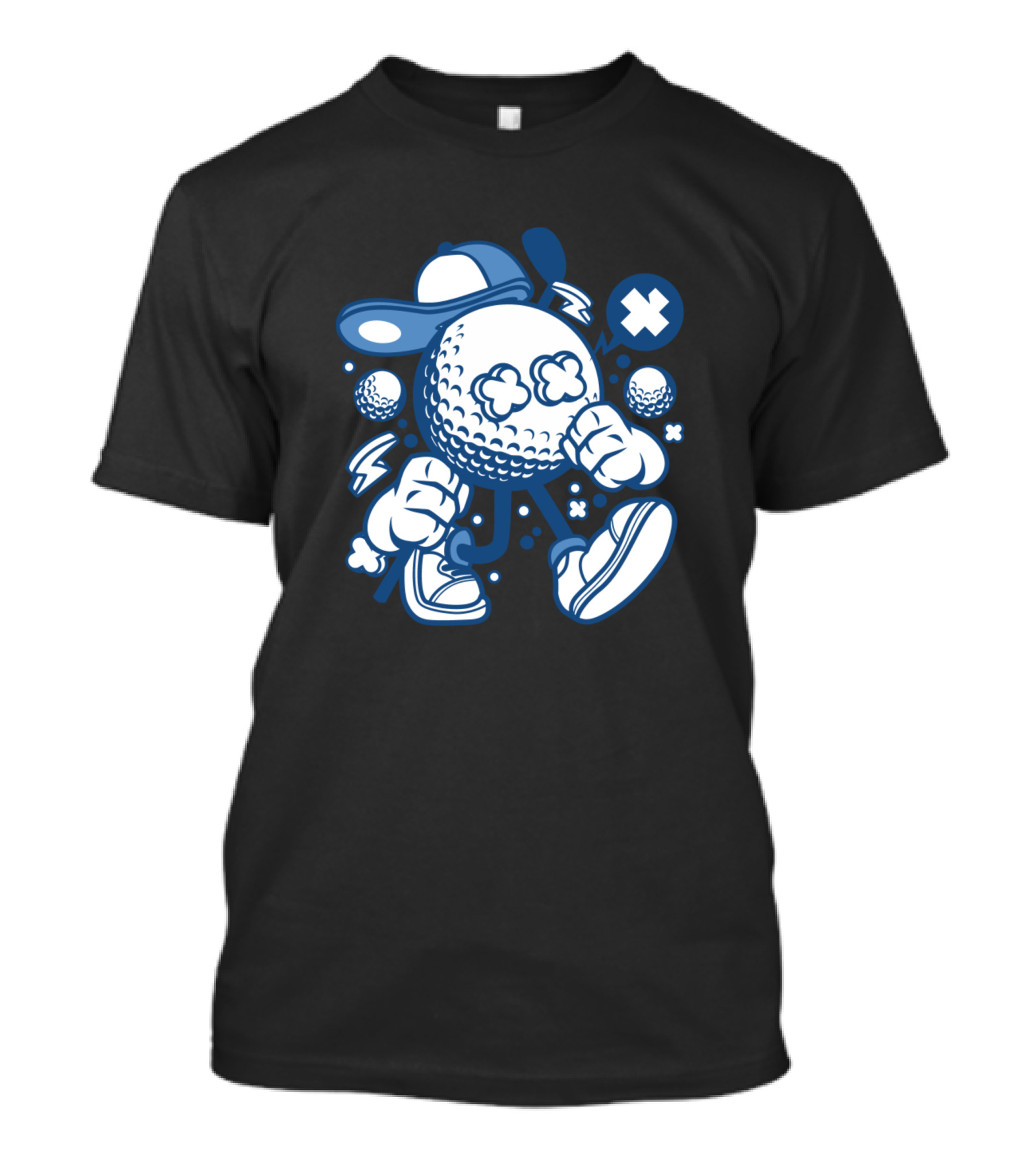 Golf Kid Animated Characters Comics Pop Culture Fusion T-Shirt