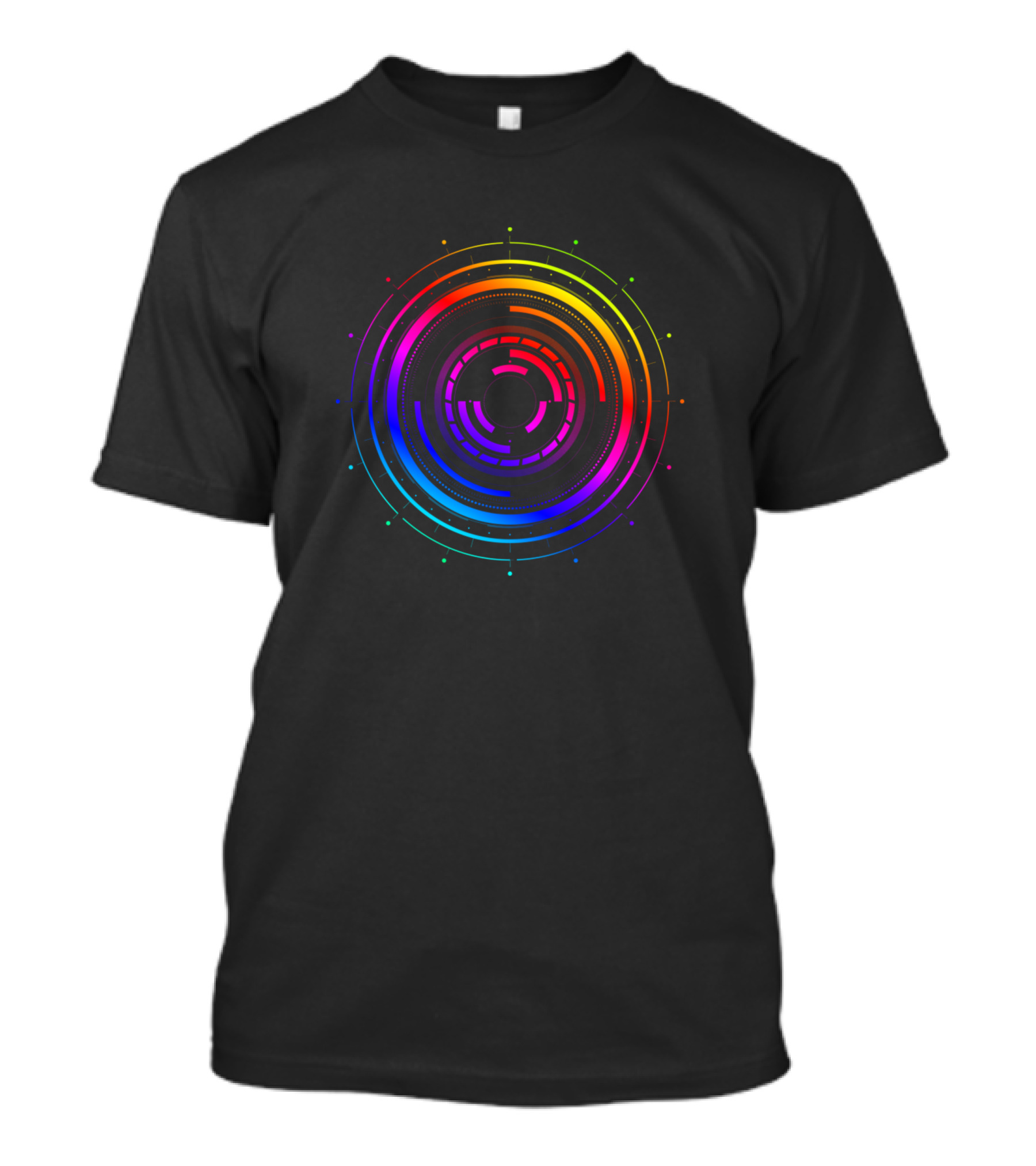 Hud Circle Rainbow Tech Circular T-Shirt