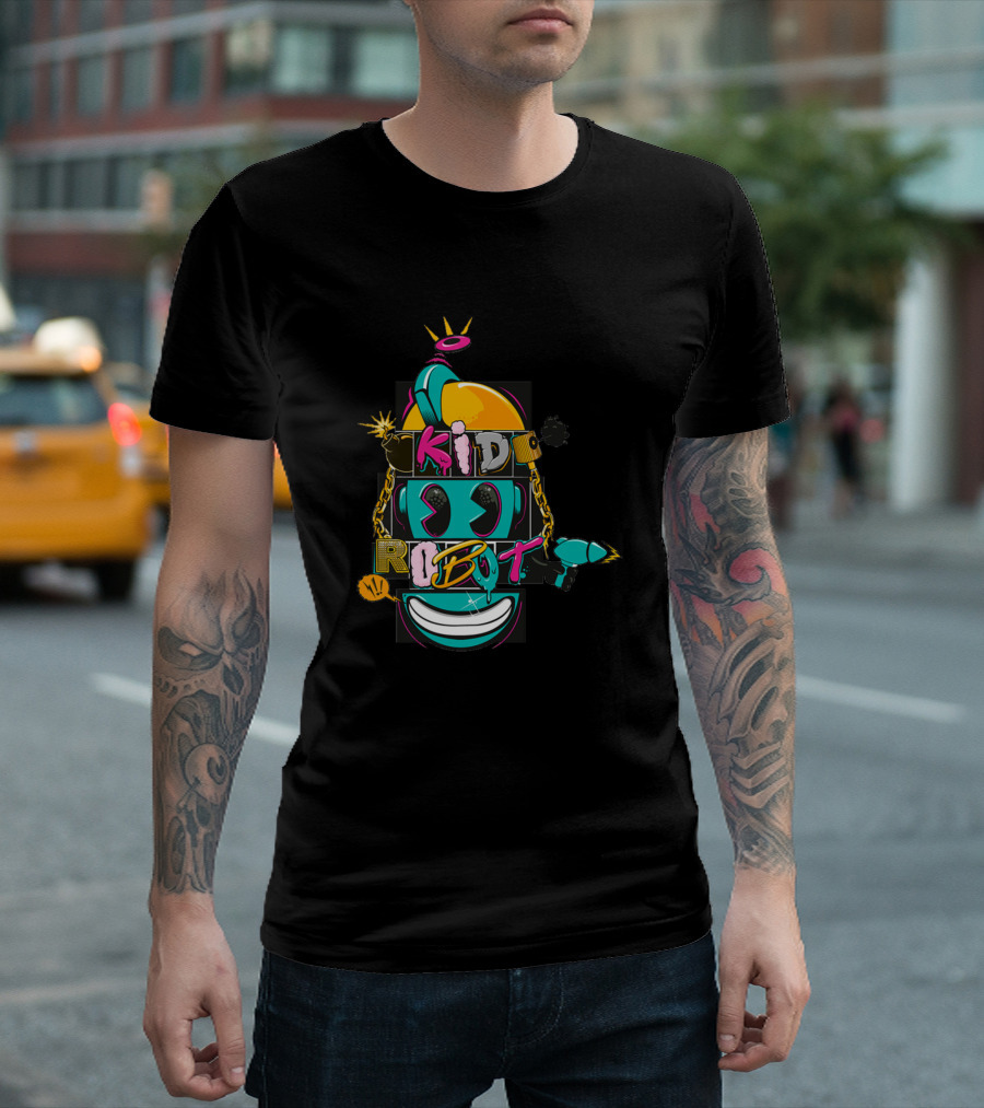 Kid Robot Chain Halo Colorful Mask T-Shirt
