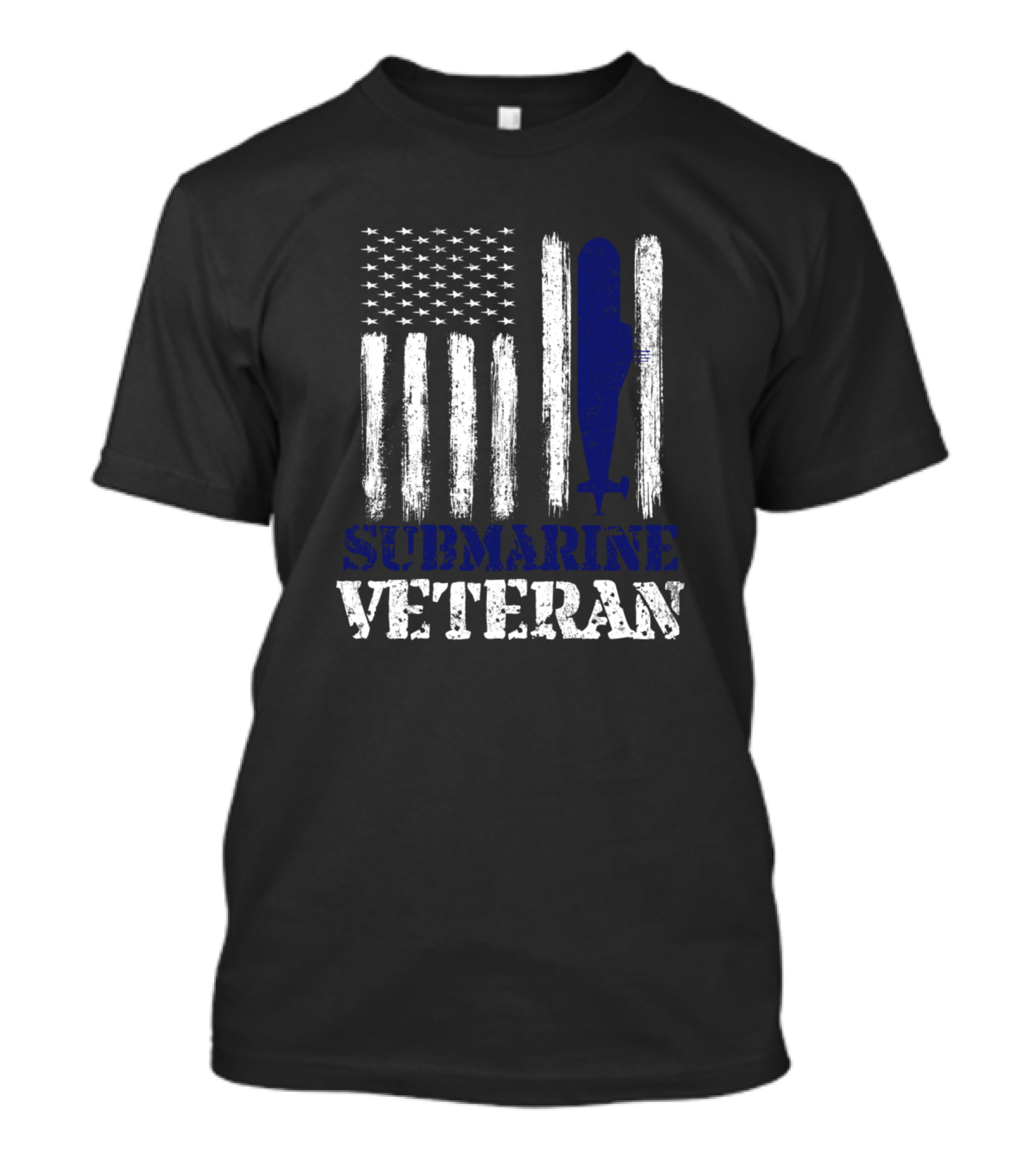 Submarine Veteran American Flag T-Shirt