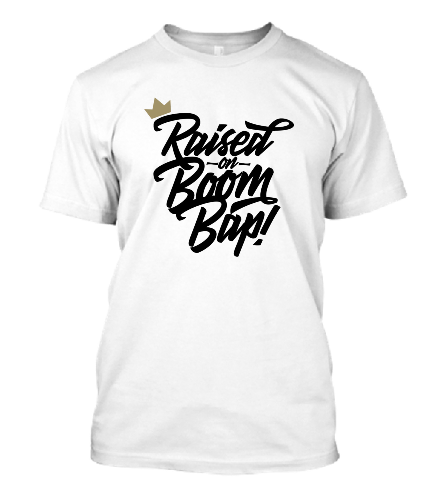 Raised On Boom Bap Hip Hop Crown T-Shirt
