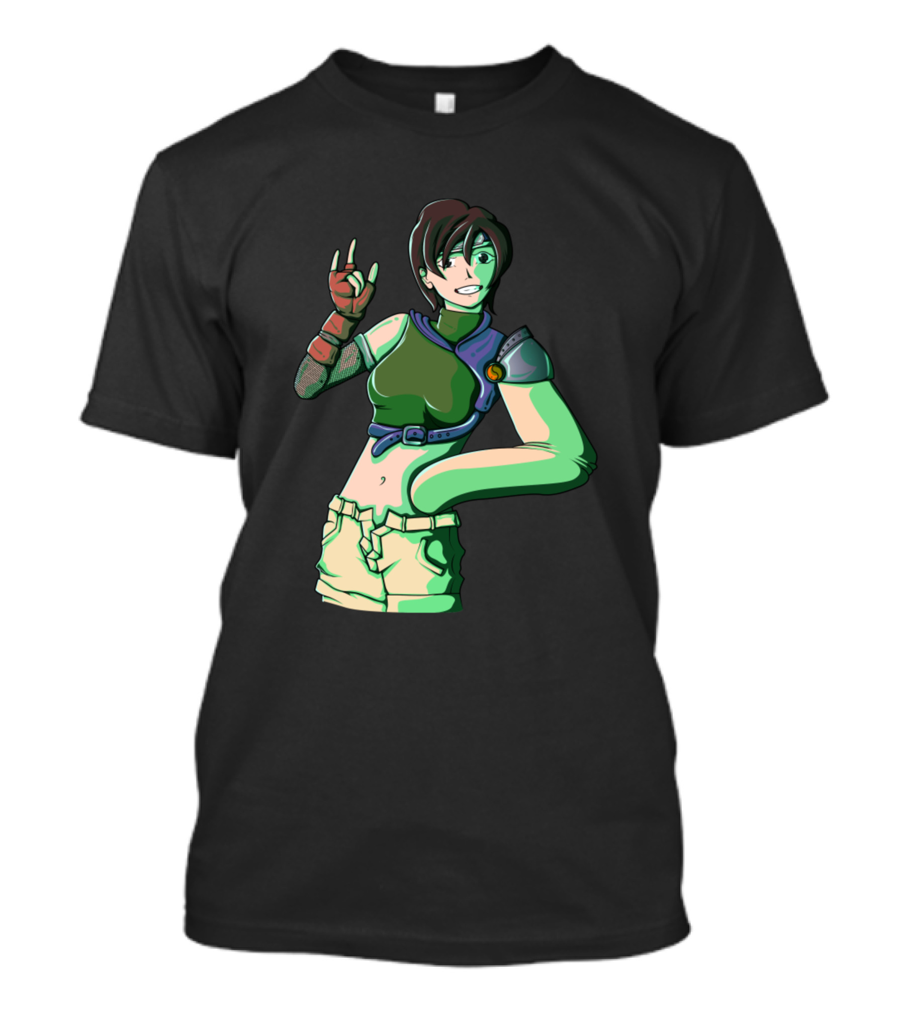 Tifa Lockhart Final Fantasy Character Anime Style Pose T-Shirt