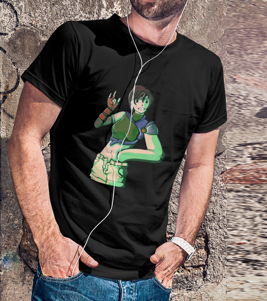Tifa Lockhart Final Fantasy Character Anime Style Pose T-Shirt