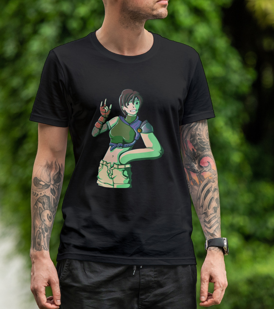 Tifa Lockhart Final Fantasy Character Anime Style Pose T-Shirt