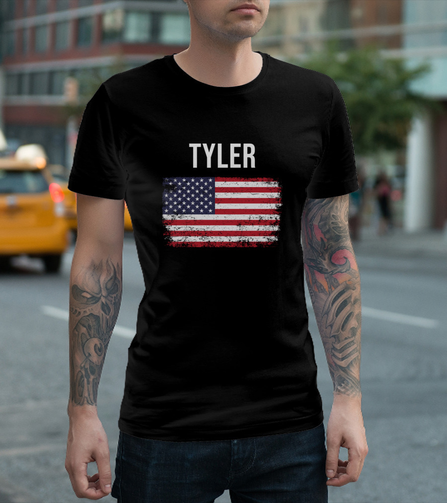 Tyler America Flag T-Shirt