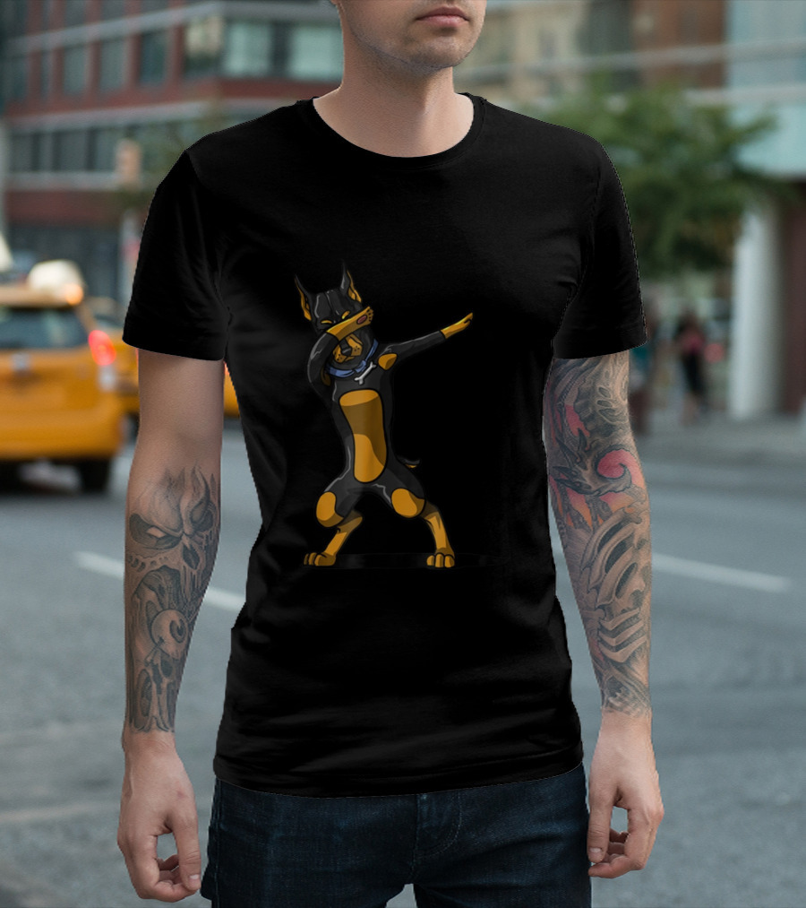 Dabbing Doberman Dog Dab Pose T-Shirt