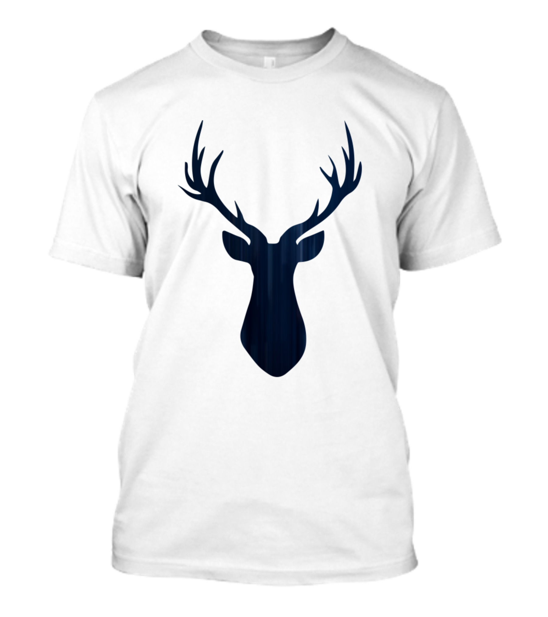 Deer Head Dark Blue Stag T-Shirt