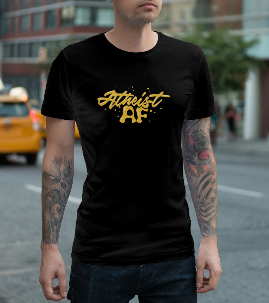 Atheist AF Funny Non Believer Simple T-Shirt
