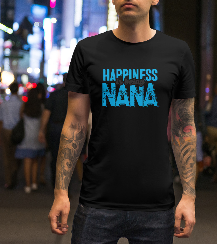 Happiness Nana Floral T-Shirt