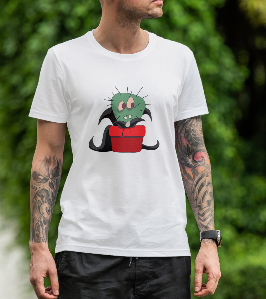 I Am Little Confused Cute Monster In Red Box Halloween Fun T-Shirt