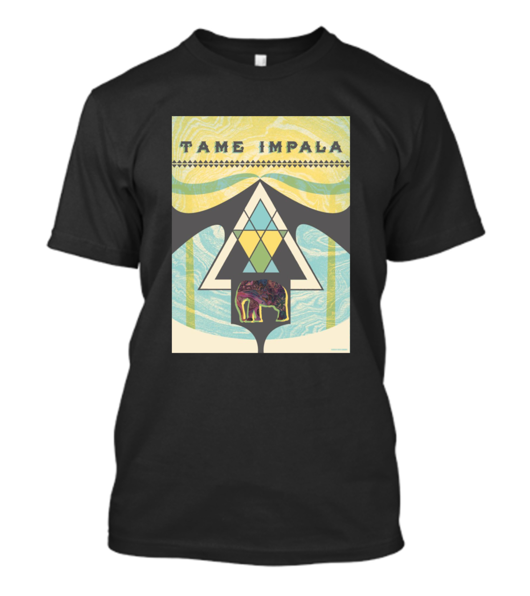 Tame Impala Elephent Love Music Triangle T-Shirt