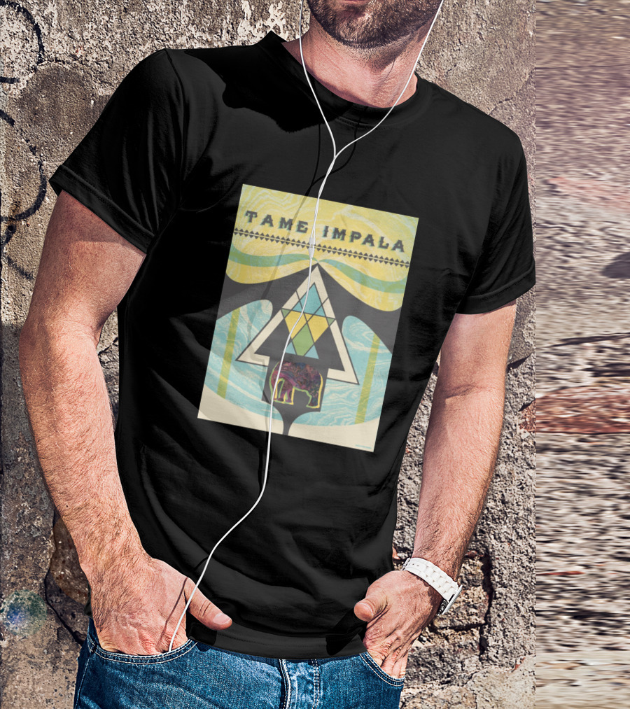 Tame Impala Elephent Love Music Triangle T-Shirt