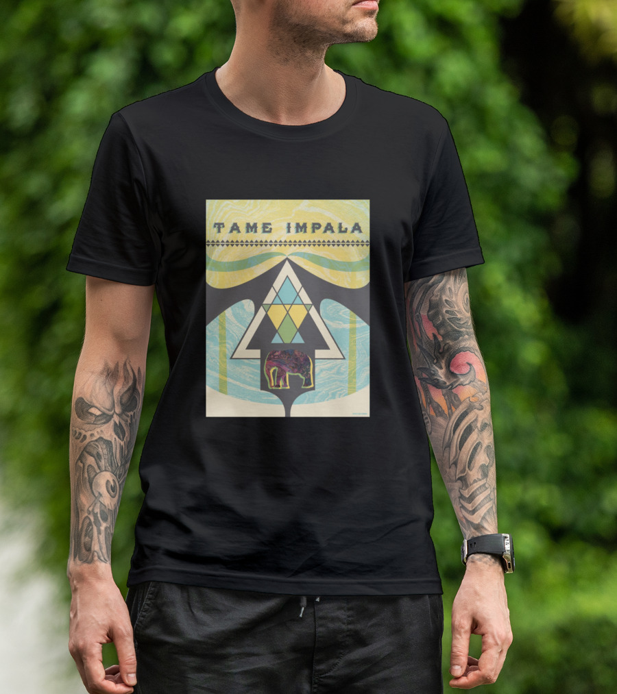 Tame Impala Elephent Love Music Triangle T-Shirt