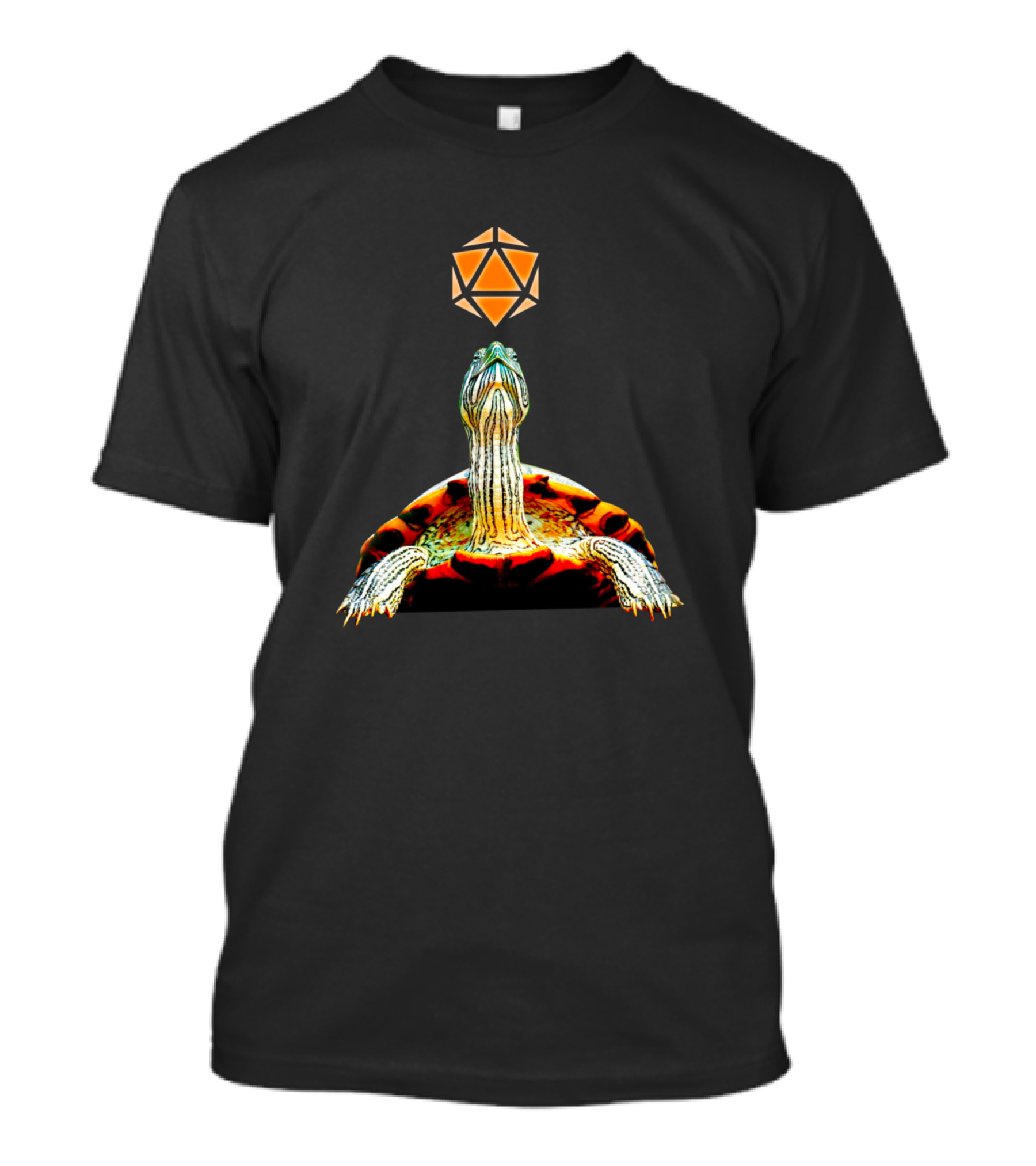 Mountain Full Moon Turtle D20 Dice Tabletop RPG Maps T-Shirt