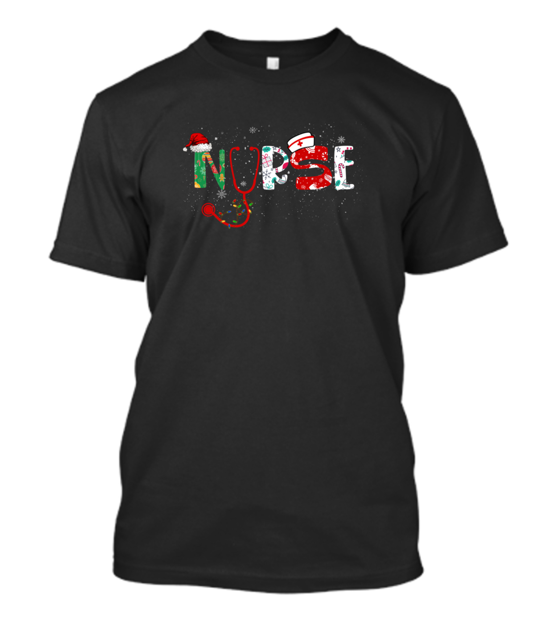 Nurse Santa's Favorite Nurse Christmas In The Hospital T-Shirt