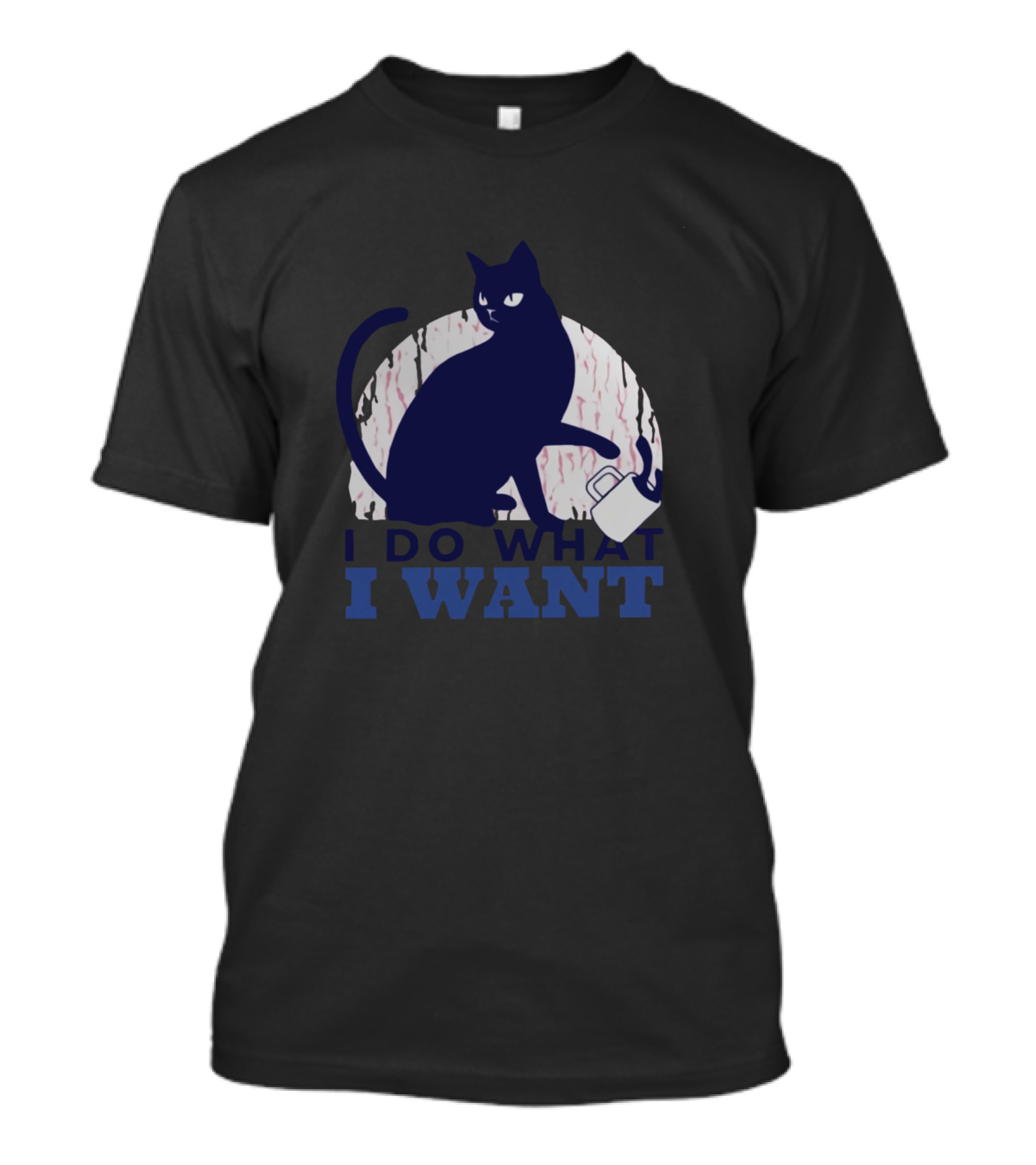 I Do What I Want Rebel Cat Book T-Shirt