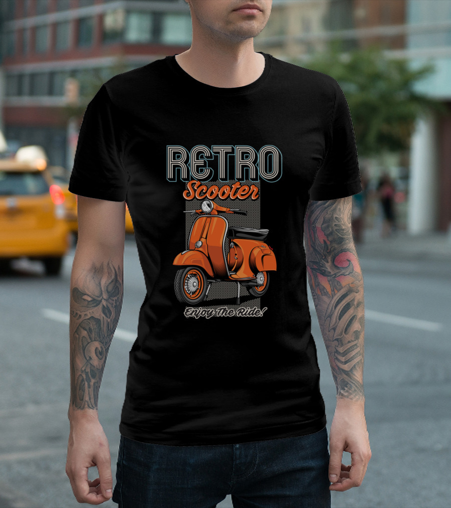 Retro Scooter Enjoy The Ride T-Shirt
