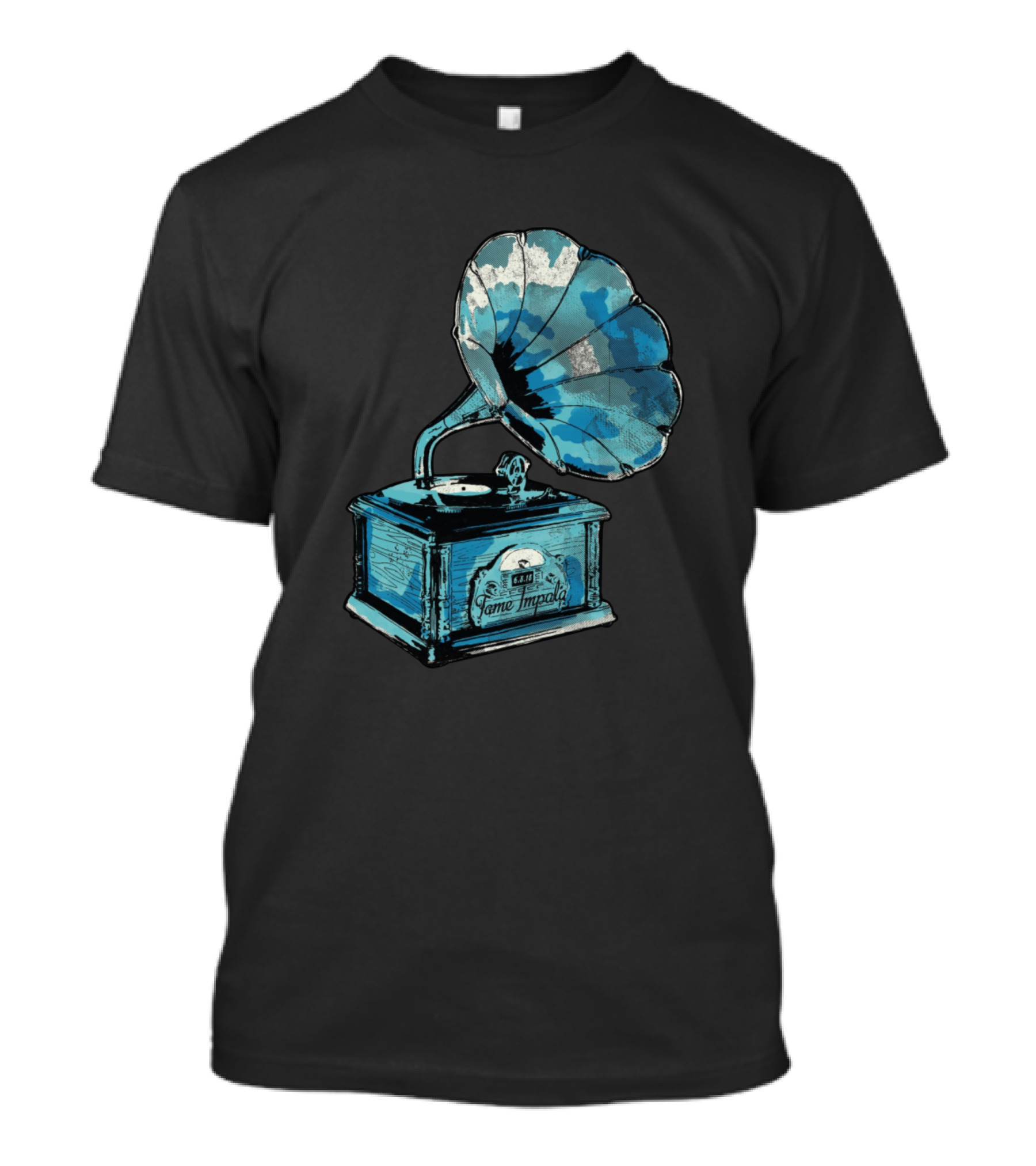 Tame Impala Gramophone Blue Clouds T-Shirt