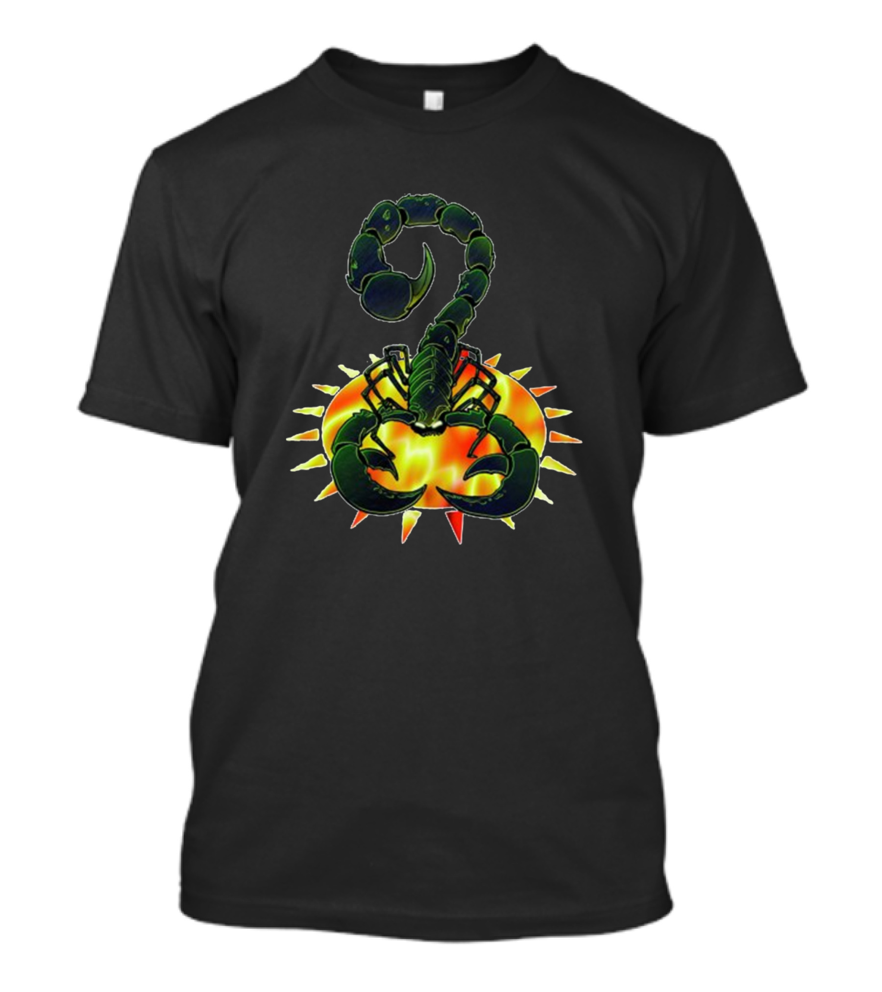 Clan Goliath Scorpion Battletech Emblem With Sunburst Background T-Shirt