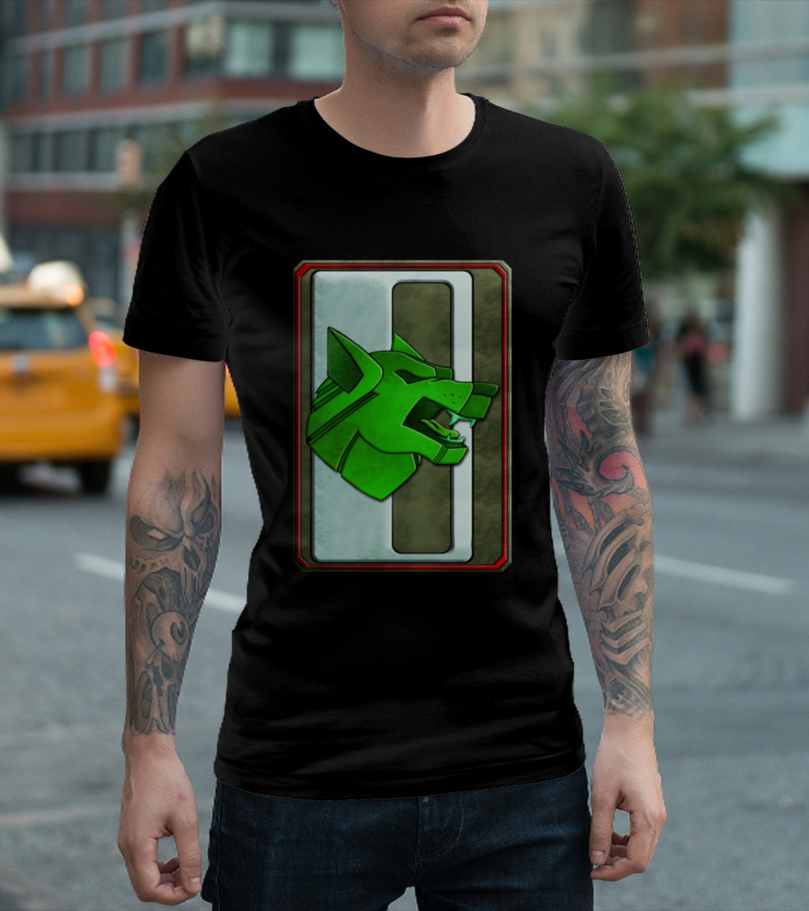 Battletech Clan Jade Wolf Emblem T-Shirt