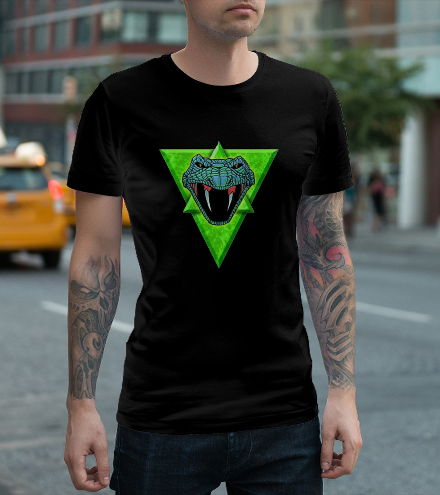 Battletech Clan Steel Viper Green Triangle Emblem T-Shirt