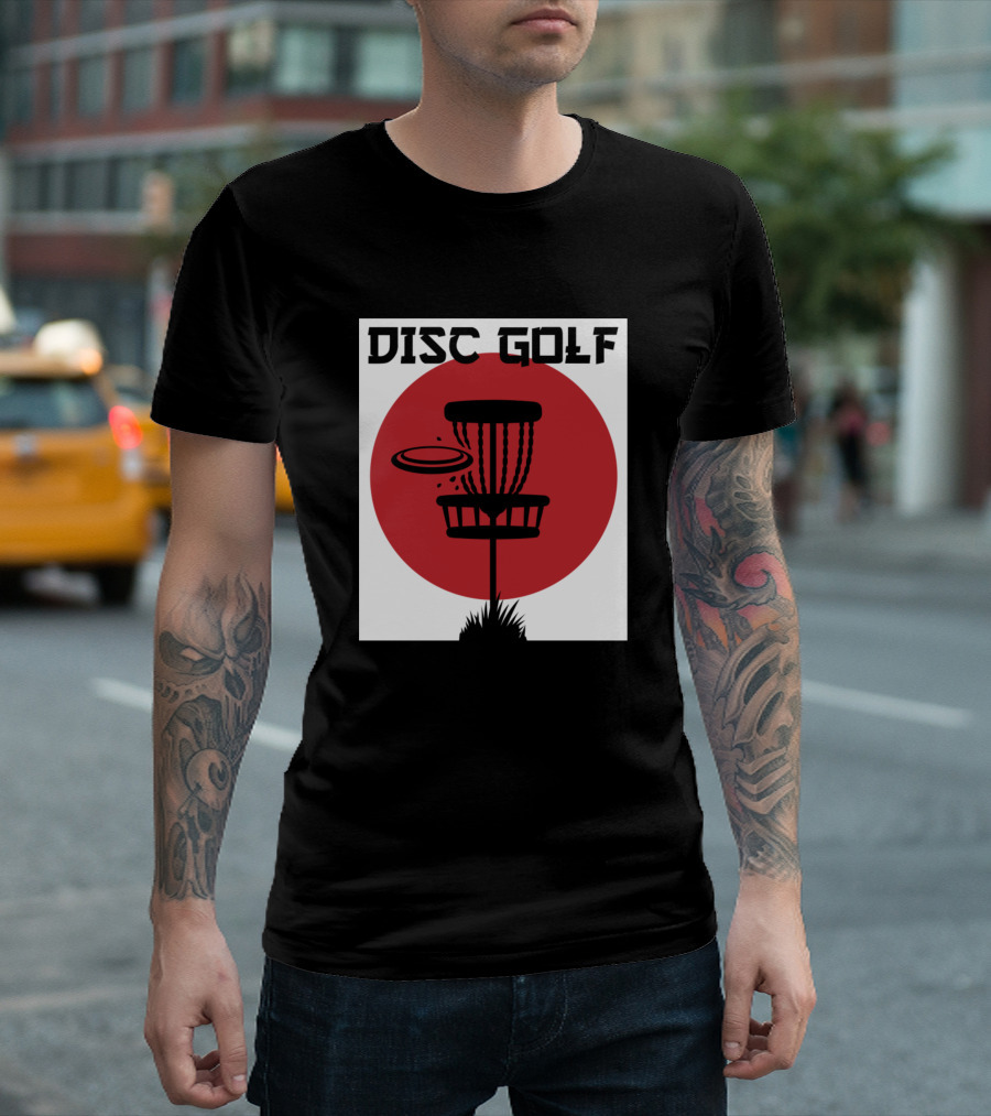 Disc Golf Japanese Sun Circle T-Shirt