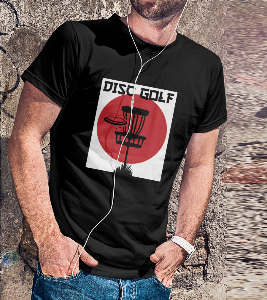 Disc Golf Japanese Sun Circle T-Shirt