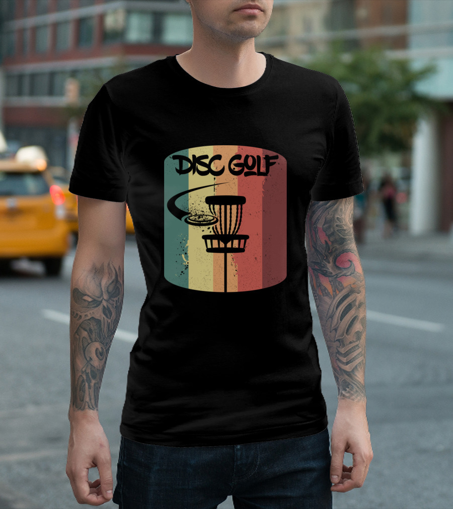 Disc Golf Vintage Sunset Course T-Shirt