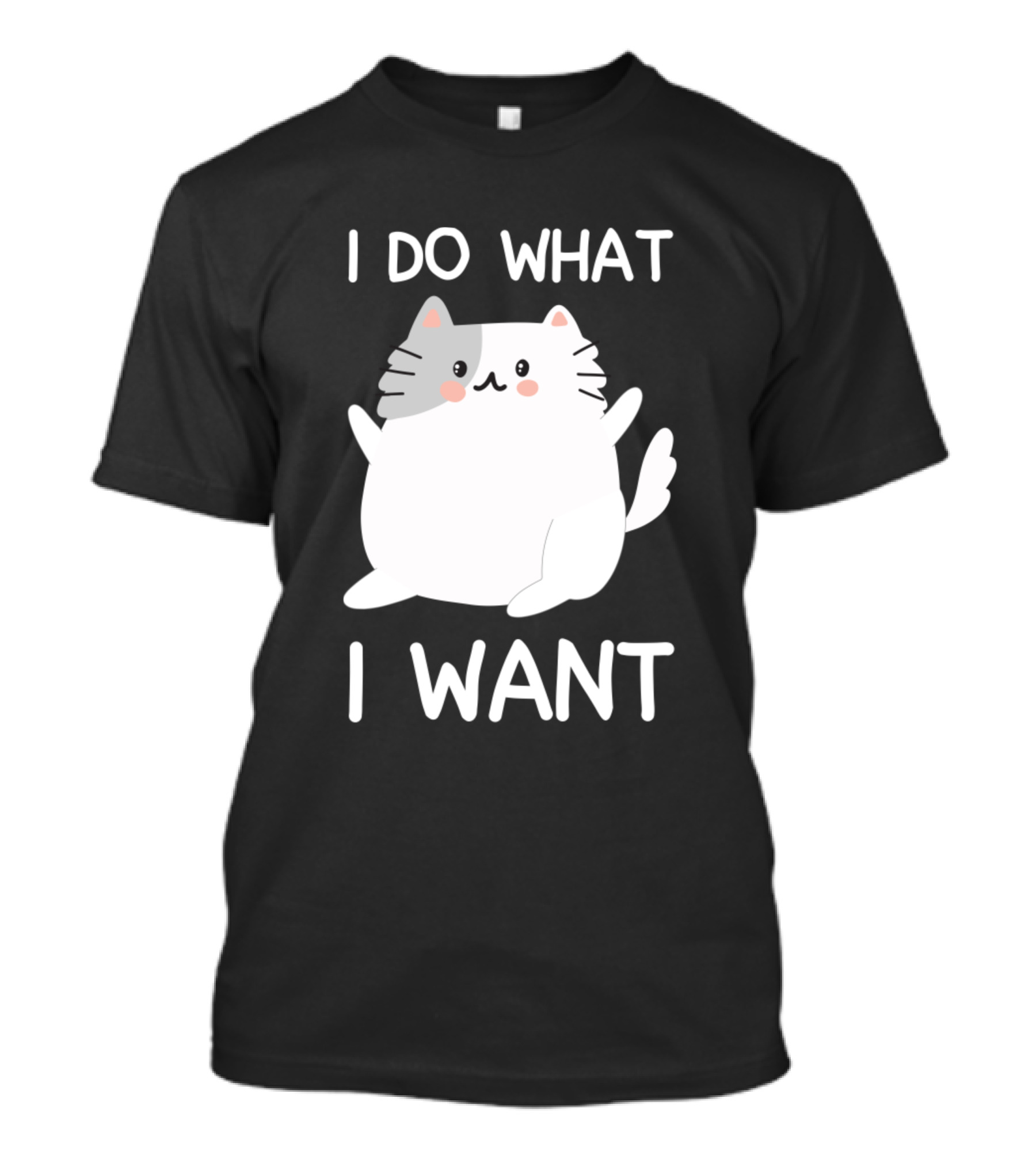 I Do What I Want I Want Cute Cat T-Shirt