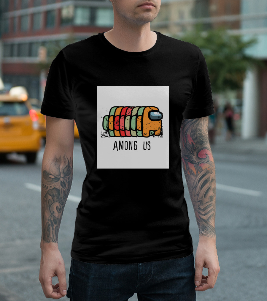 Among Us Ribbed Crewmate Multicolor T-Shirt