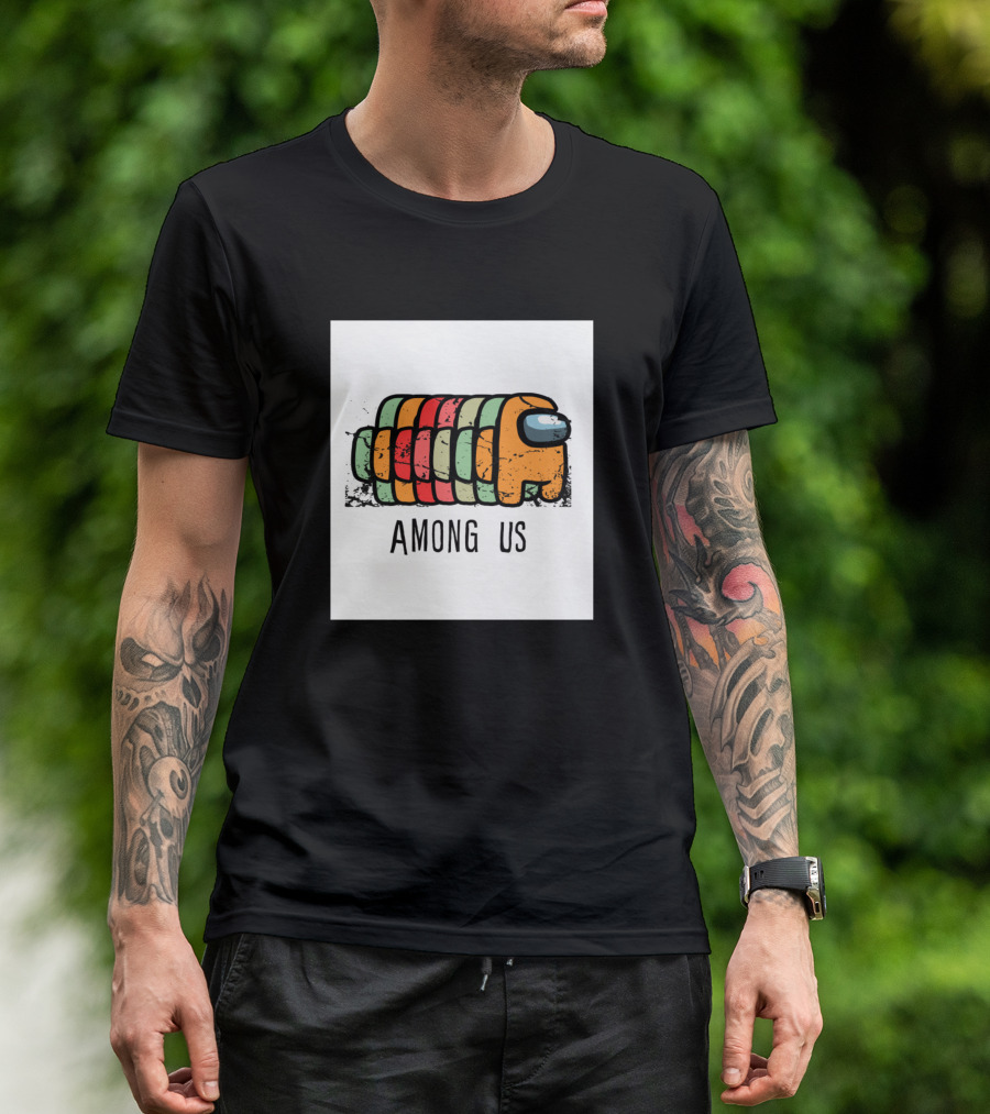 Among Us Ribbed Crewmate Multicolor T-Shirt