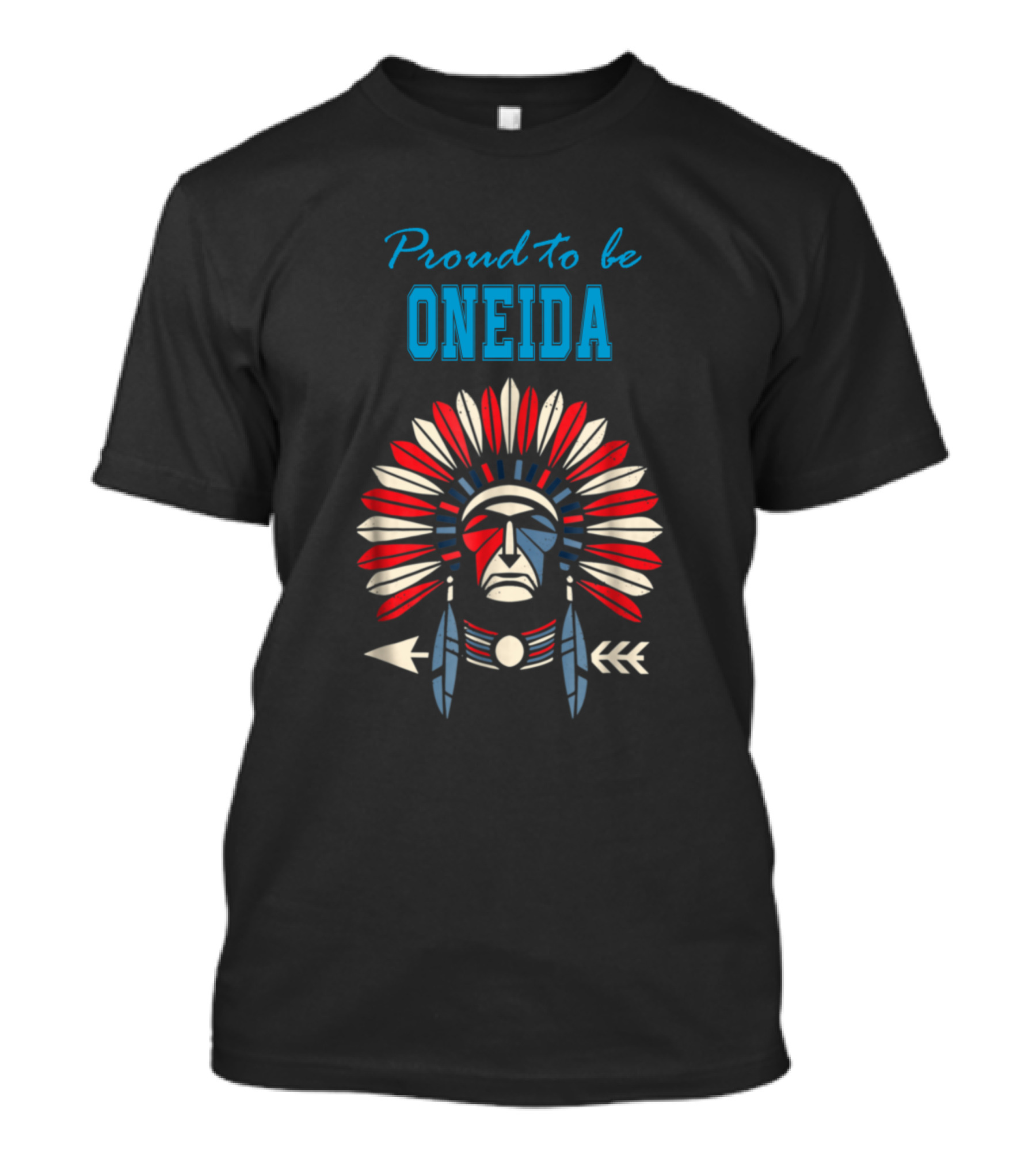 Proud To Be Oneida Native American Opata Face Arrows T-Shirt