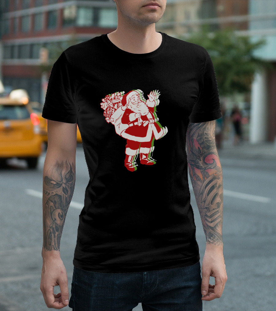 Santa Claus Classic Christmas Style 40s 50s 60s Retro Vibe T-Shirt