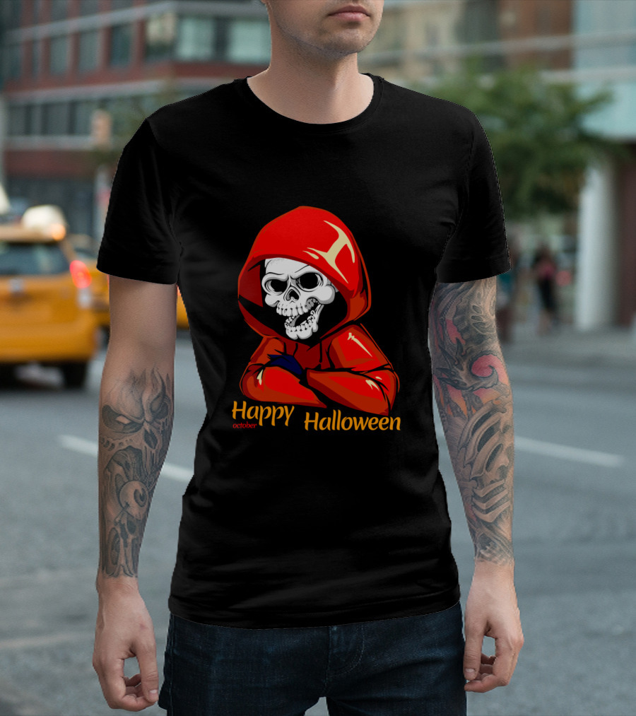 Happy Halloween Skull October T-Shirt